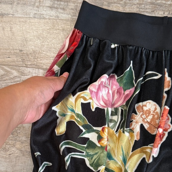 Vivian Shyu Floral Black Wide-Leg Pants size M/L - Picture 10 of 10